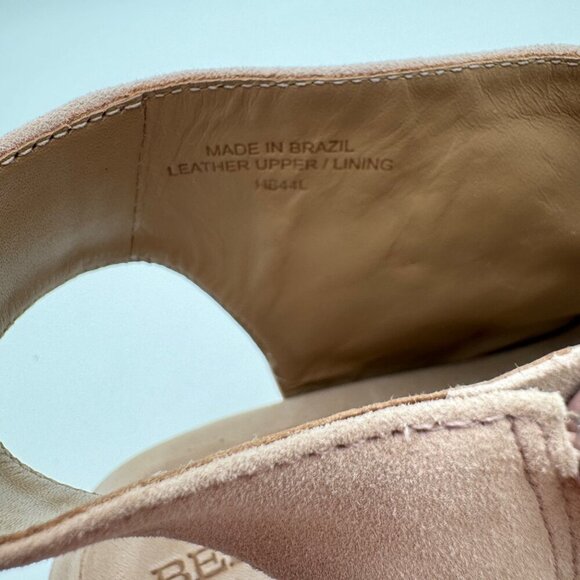 Bernardo Leather or Suede Heeled Sandals - Lizzie Woman’s tan nude size 7.5 - Picture 6 of 7